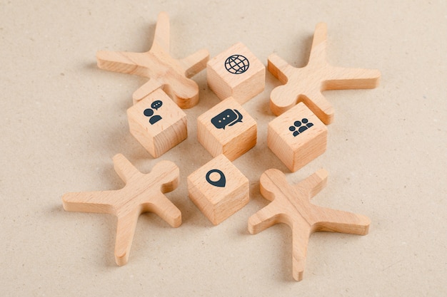 wooden cubes